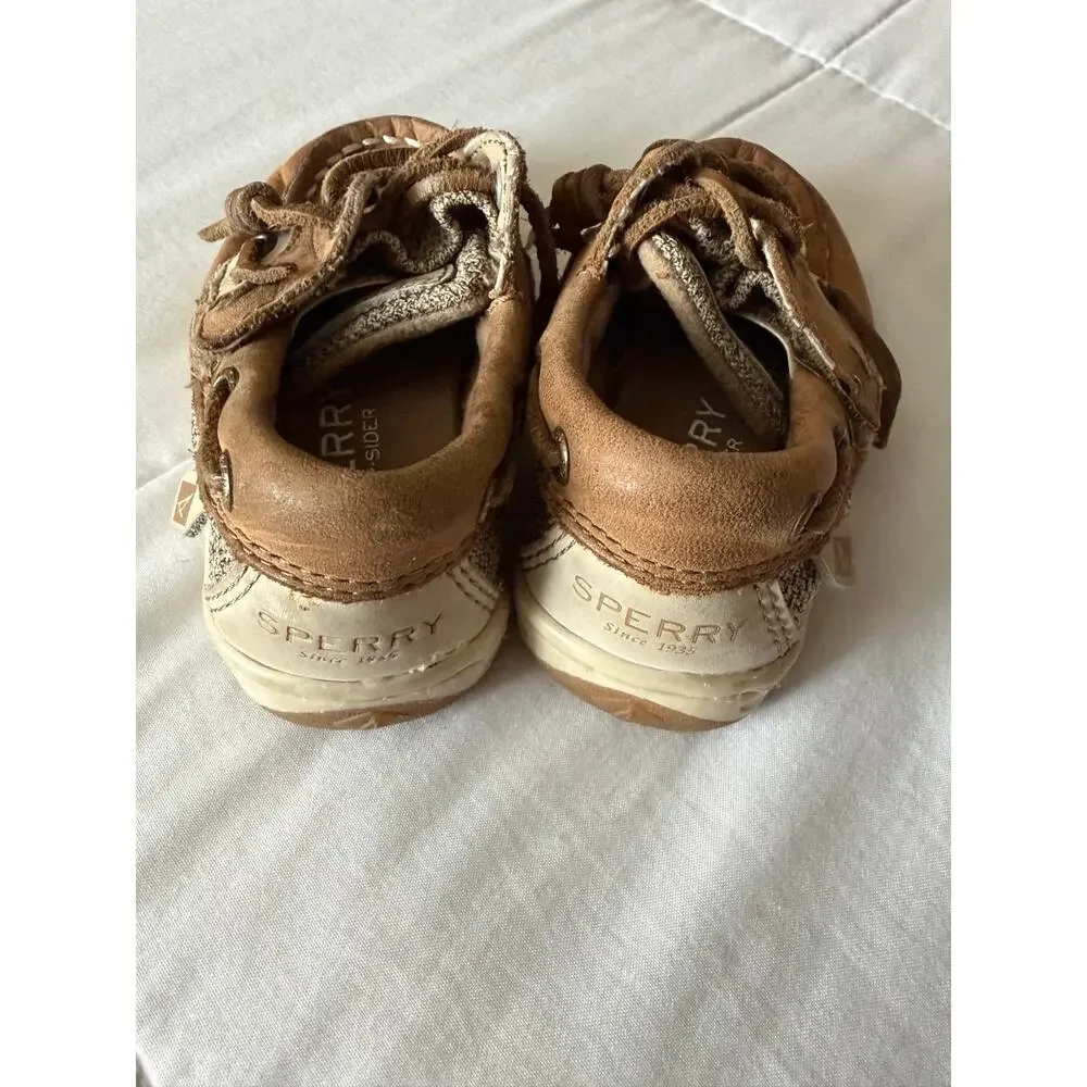 Sperry Brown Top-Side Toddler Boat Shoes Sz 5M Church Dress Up Shoes